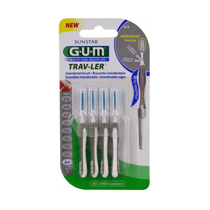 Gum Trav-Ler Interdental Brushes 2.0 mm 1618