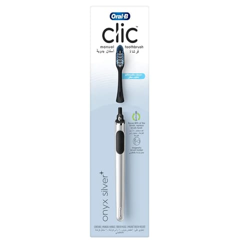 Oral-B Clic Tp Onyx Silver Handel