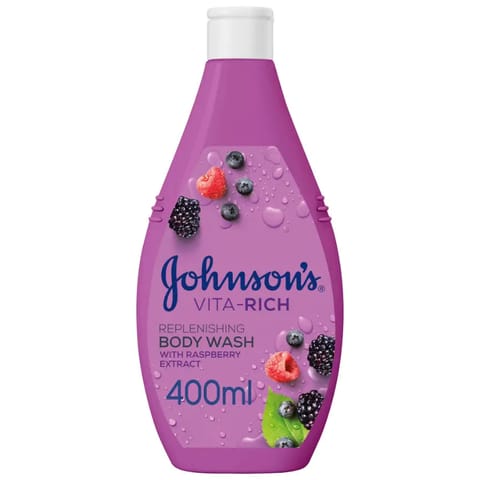 Johnson's Body Wash - Vita-Rich Replenishing Raspberry 400ml