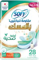 Sofy Anti-Bacterial With Musk, Slim, Large With Wings, 28 Pads