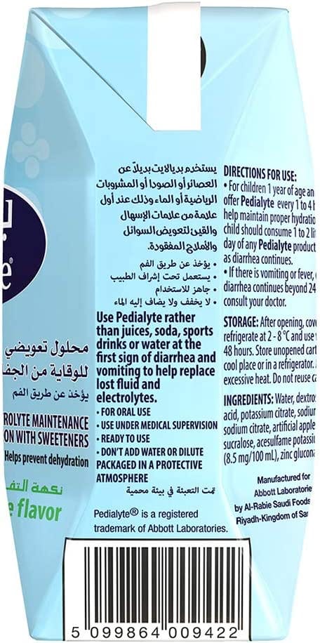 Pedialyte Solution With Apple Flavor 200 ml