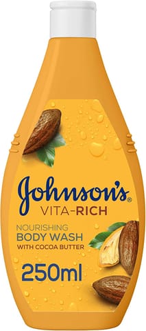 JOHNSON’S Body Wash - Vita-Rich, Nourishing Cocoa Butter, 250ml