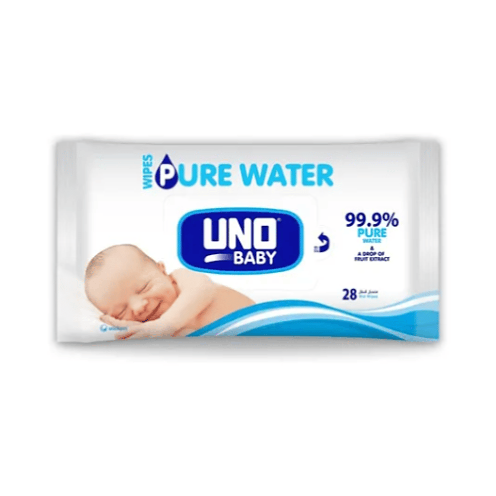 Uno Baby Pure Water Wipes by Babyjoy Pack of 28 Wipes