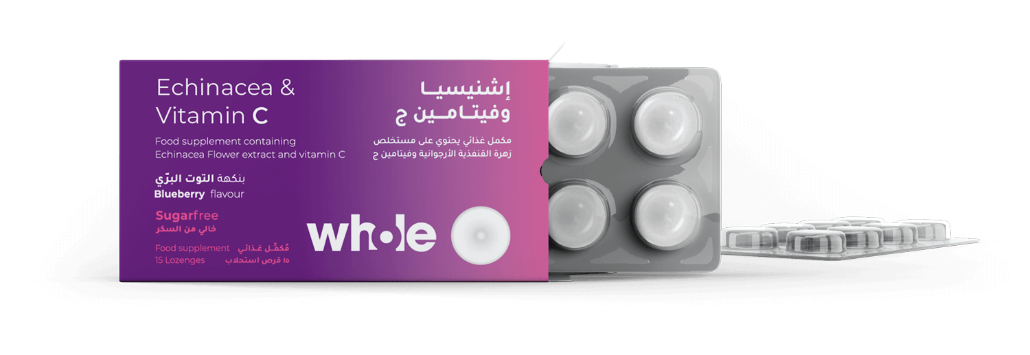 Whole Purple Echinace& Vit.C 15 Lozenges