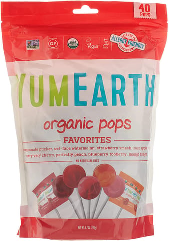 YumEarth Organic Fruit Pops x 40 Pops