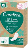 Carefree Organic Cotton Topsheet Normal 30 Pcs
