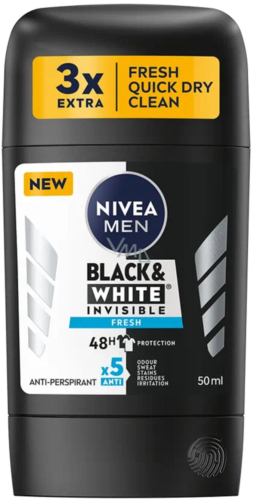 Nivea Men Deo Stick Black & White 50 Ml