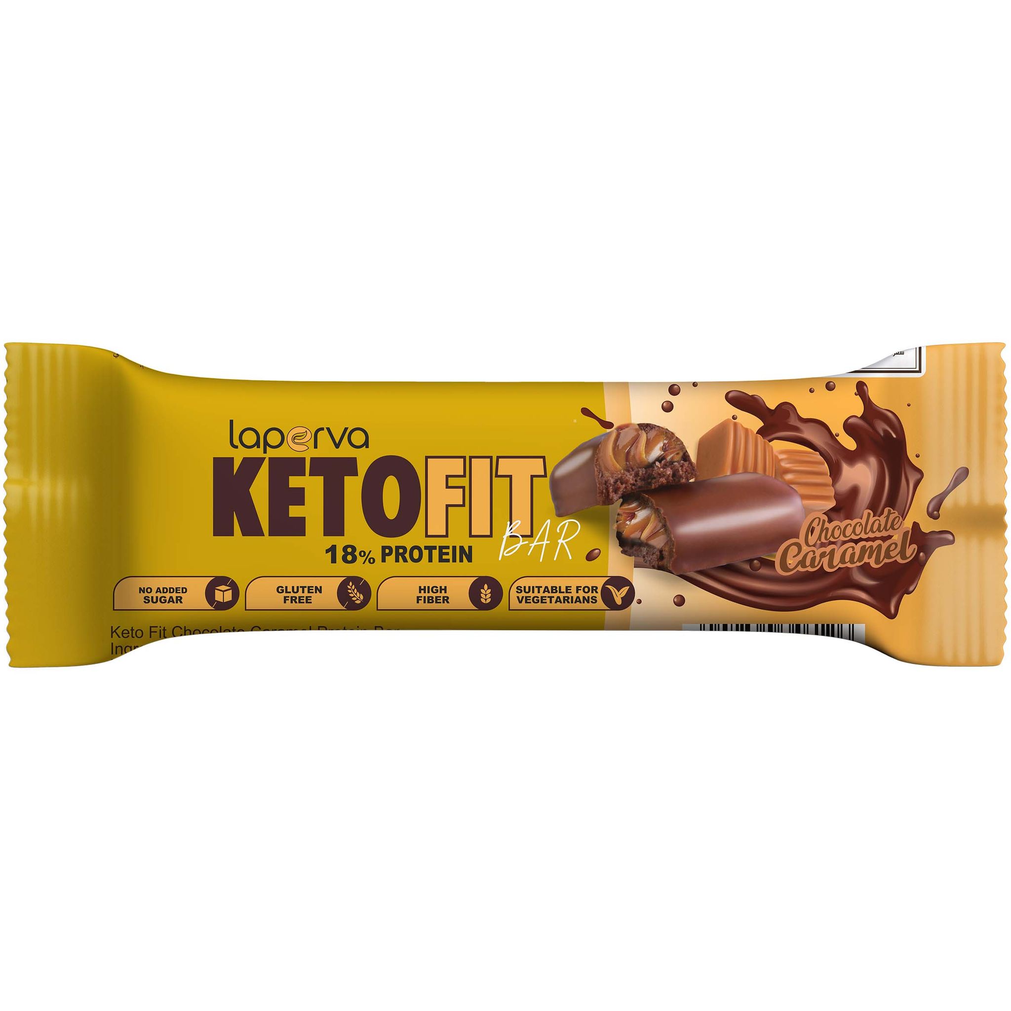 Laperva Keto Fit Chocolate Caramel, 1 Bar