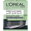 L'Oreal Paris Pure Clay Black Face Mask with Charcoal, Detoxifies & Clarifies, 50 ML