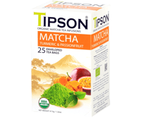 Tipson Organic Matcha Turmeric & Passionfruit 25 Bag