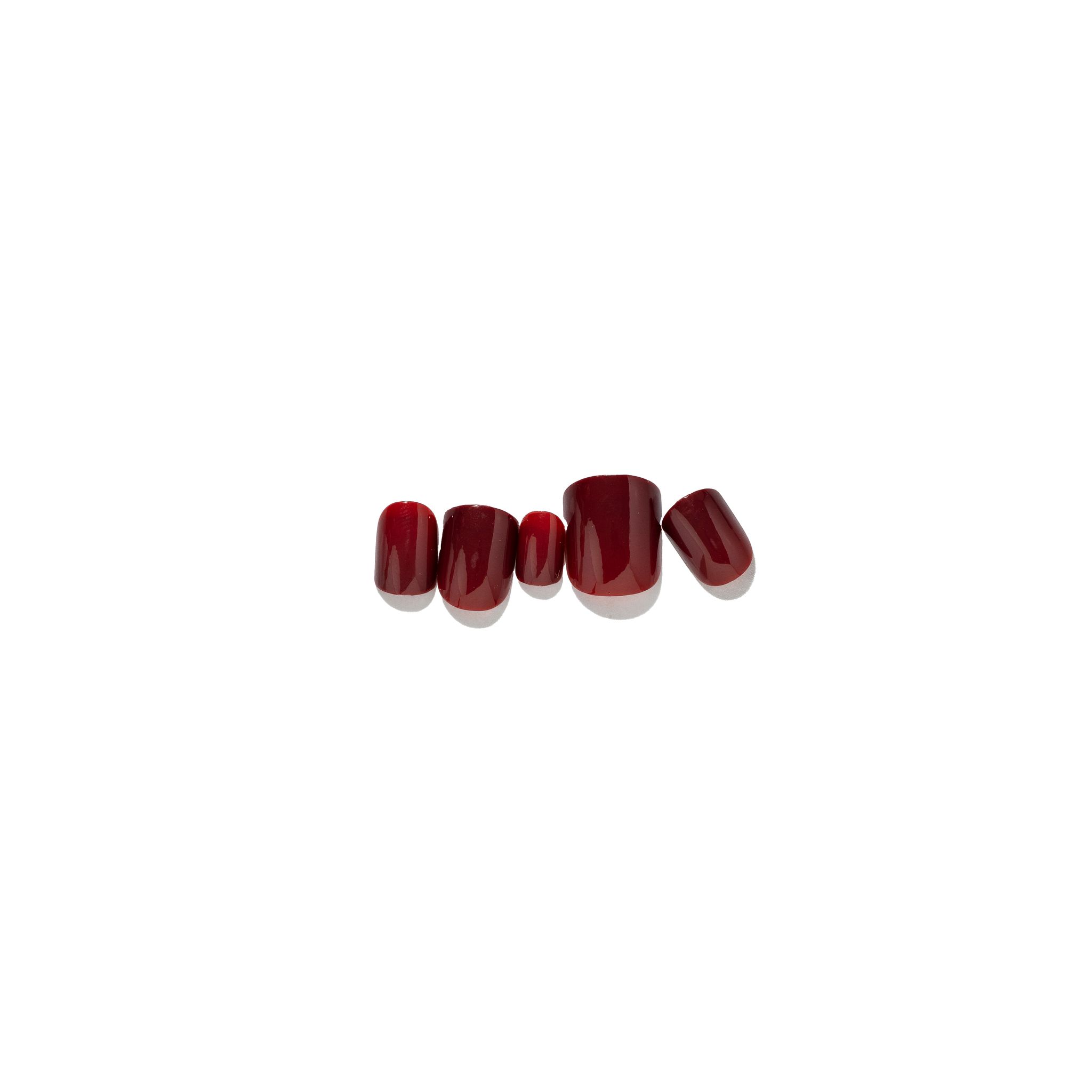 Loca Nails Natural Shape 11 Deep Red