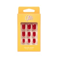 Glitz Nails Square - 01 Red