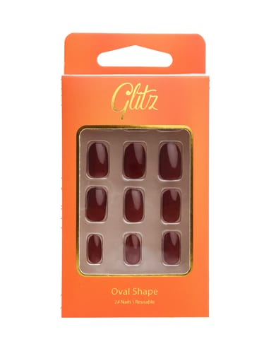 Glitz Nails Oval - 06 Russet Brown
