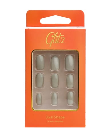 Glitz Nails Oval - 10 Laurel Oak
