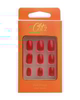 Glitz Nails Oval - 25 Red