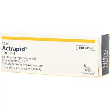 Actrapid 100 IU/ml Vial 10 ml