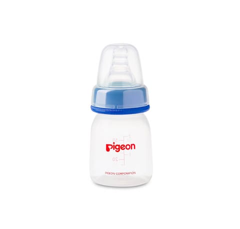 Pigeon Flexible Crystal Plastic Bottle 250 ml Blue/Pink (Star - Slim neck)