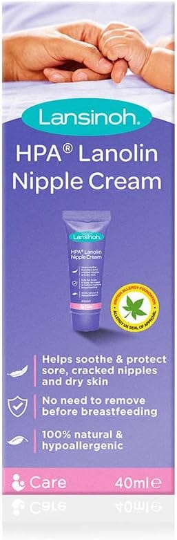 LANSINOH HPA® LANOLIN FOR SORE NIPPLES & CRACKED SKIN 40GM