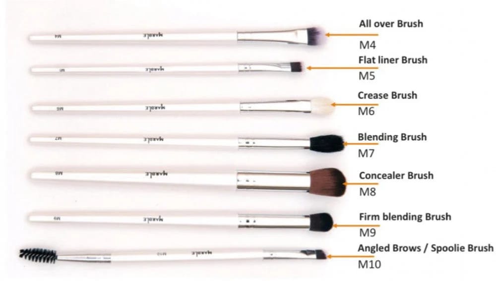 Marble Makeup Brush - M04 : M10 Set