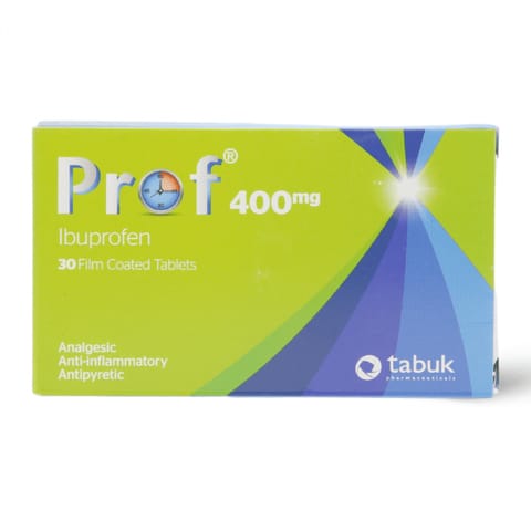Prof Ibuprofen 400 Mg Analgesic - 30 Tabs