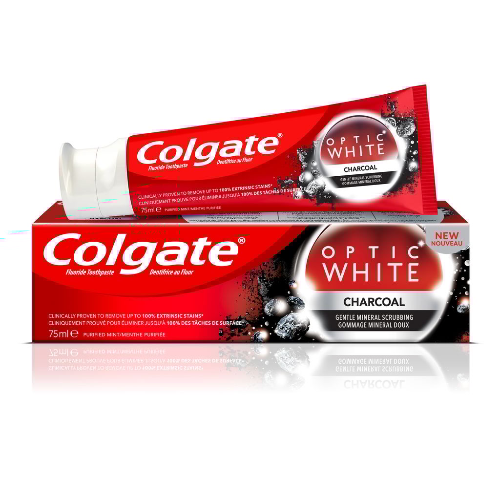 Colgate Optc Whte Chrcol 75ml