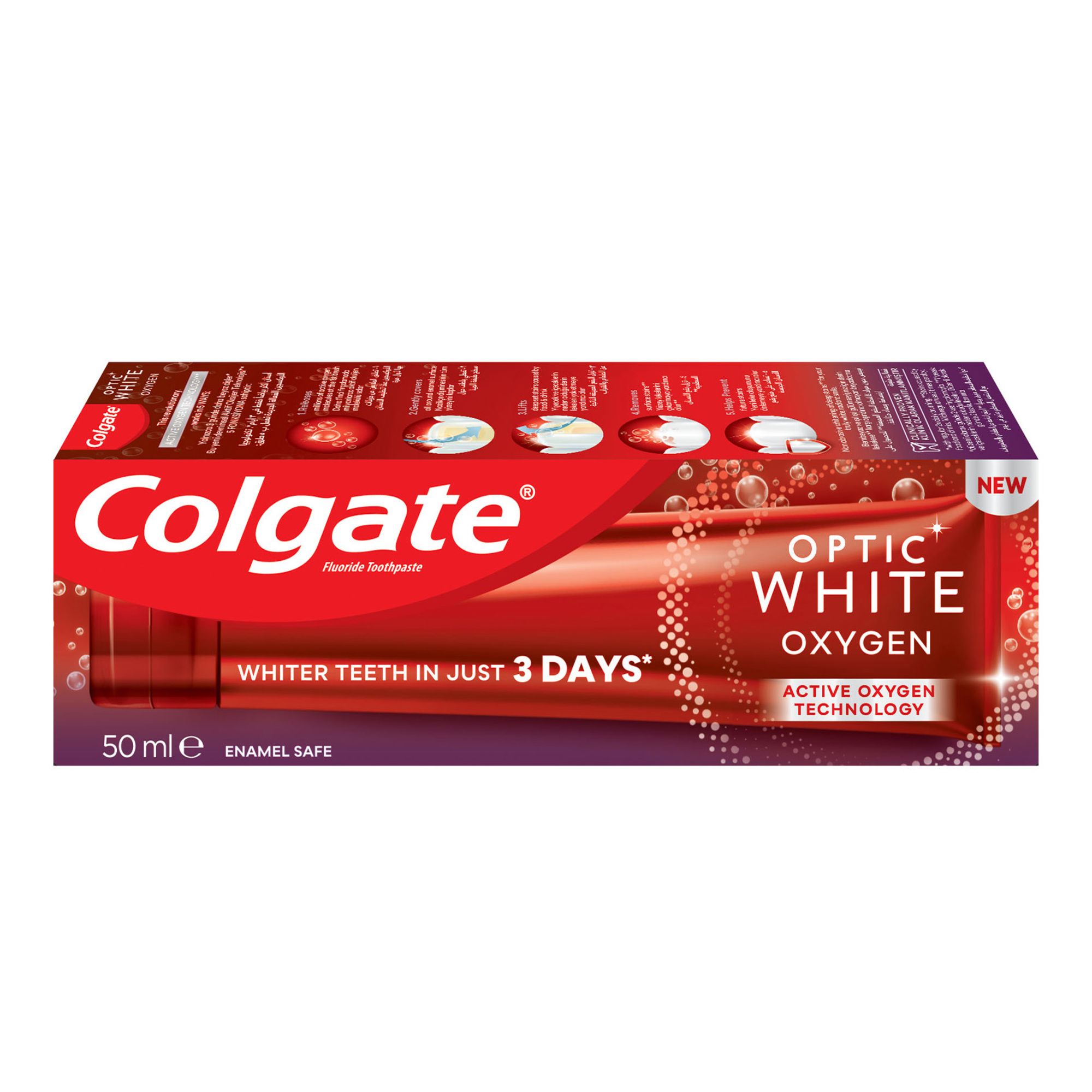 Colgate Optic White Oxygen Toothpast 50M