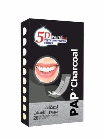 5D Teeth Whitening Strips Charcoal 28