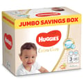 Huggies Extra Care, Size 3, 4 - 9 kg, Jumbo Box, 96 Diapers