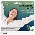Kotex Natural Ultra Thin Pads, 100% Cotton Pad, Overnight Protection Sanitary Pads with Wings, 14 Sanitary Pads
