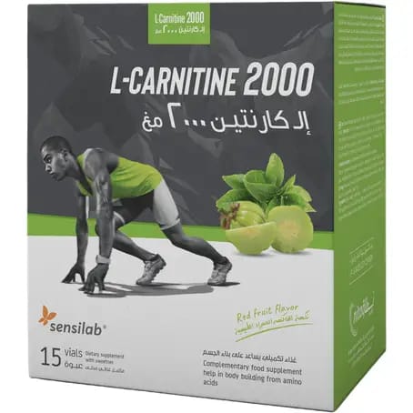 Sensilab L-Carnitine 2000 Mg, Garcinia Cambogia & Green Tea 15 Ampoules