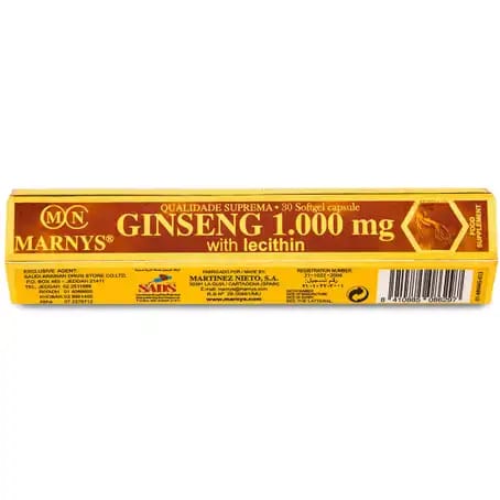 Marnys Ginseng 1000 mg 30 Capsules