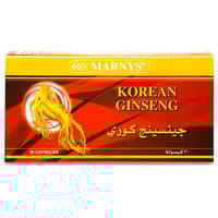 Marnys Korean Ginseng 500 mg 30 Capsules