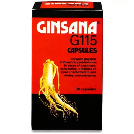 Ginsana G115 100 mg 30 Capsules