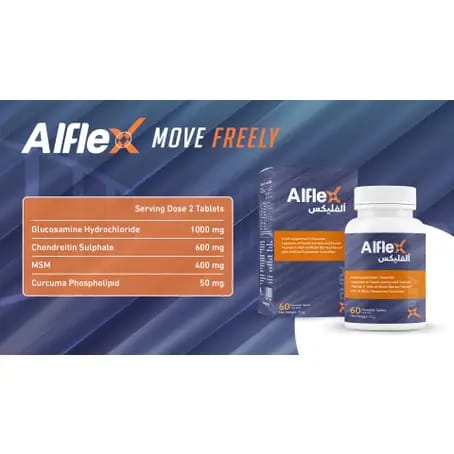 NHS Alflex Glucosamine, Chondroitin & MSM 60 Chewable Tablets