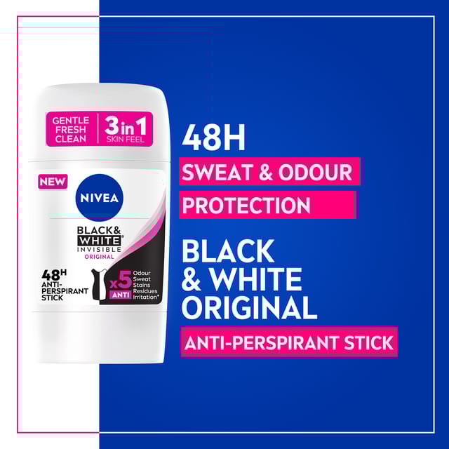 Nivea Lady Deo Stick Black & White 50Ml