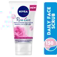 Nivea, Rose Care, Deep Cleansing Daily Scrub, For All Skin Types - 150 Ml