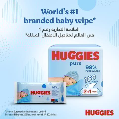 Extra Sensitive Baby Wipes 56 Wipes \ 2+1 Free