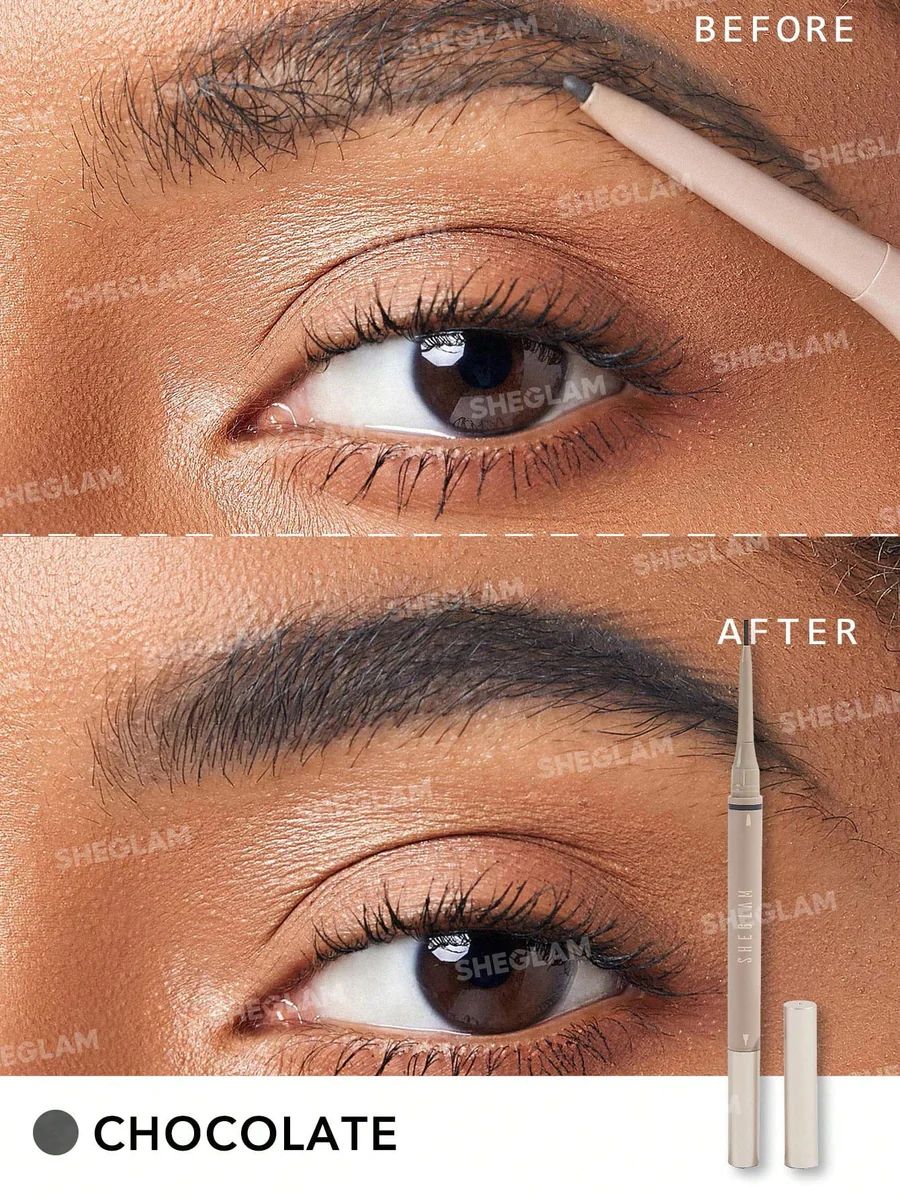 Sheglam 2-In-1 Brow Pencil - Chocolate