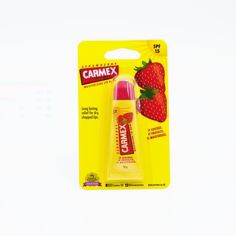 Carmex Strawberry Lip Balm In Tube 10 gm
