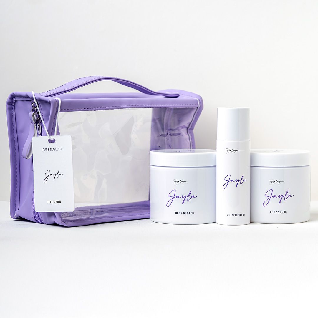 Jayla Halycon Travel kit (Scrub-butter-mist)