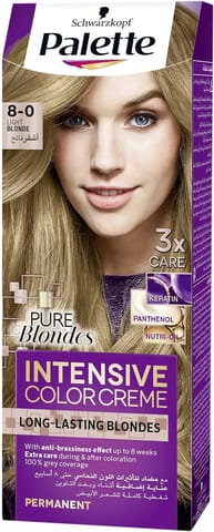 Palette Intensive Color Creme Hair Color 8-0 Light Blonde