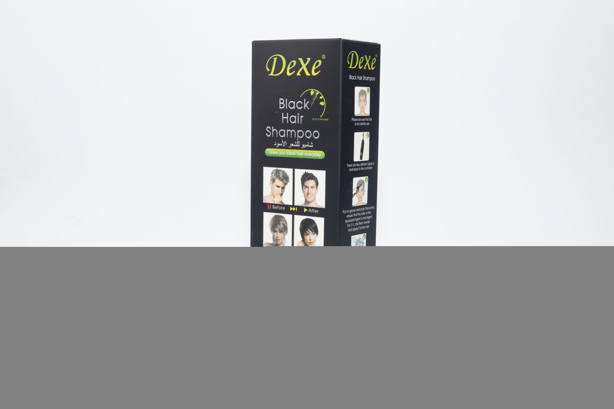 Dexe Hair Dye Shampoo With Comb Black