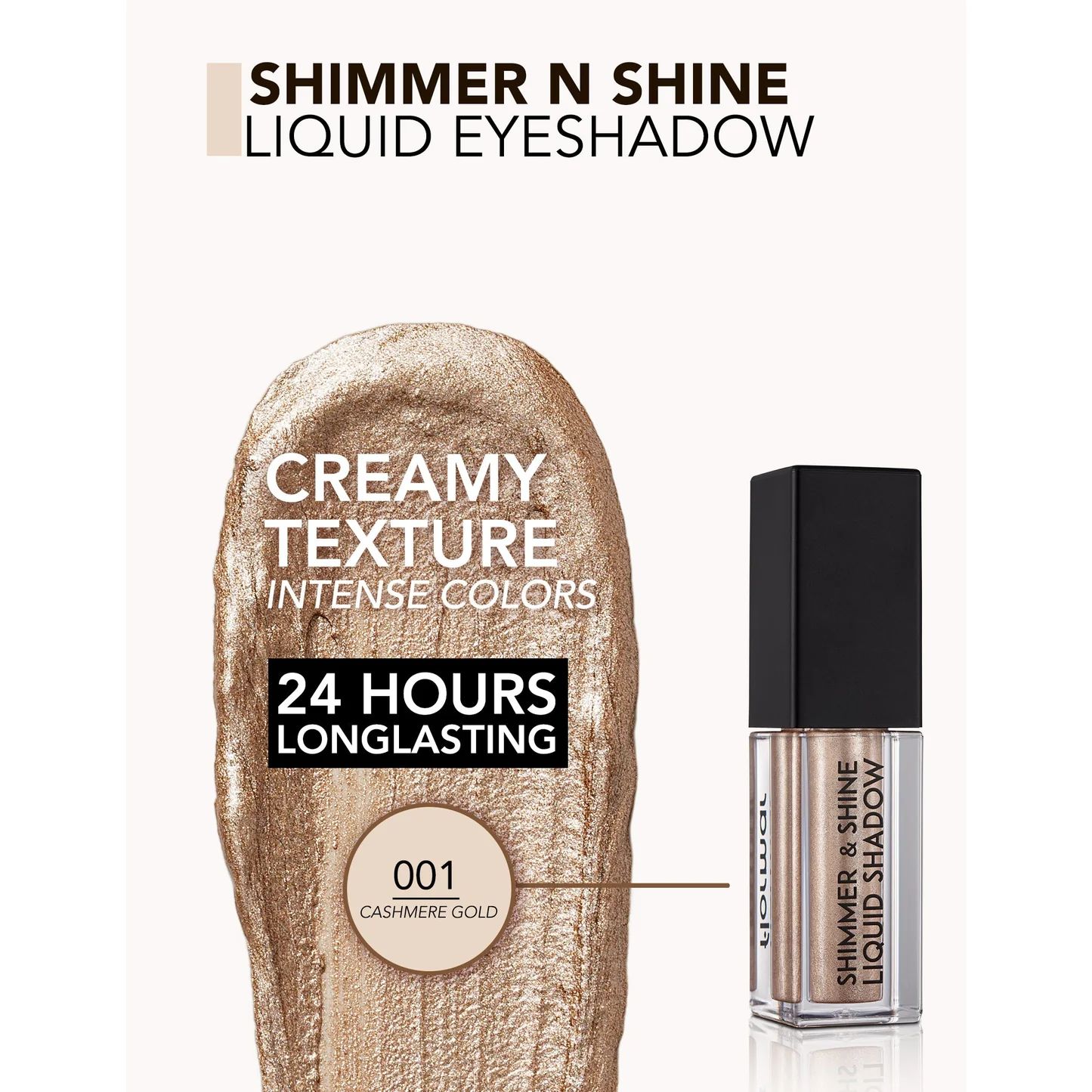 Flormar Shimmer Liquid Shadow#01Cashmer