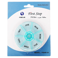 First Step Pill Box Round Weekly
