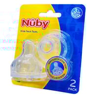 Nuby Nipple Medium Flow 2 Pcs