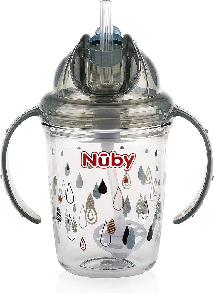 Nuby Tritan Cup Twin Handle Straw 240Ml