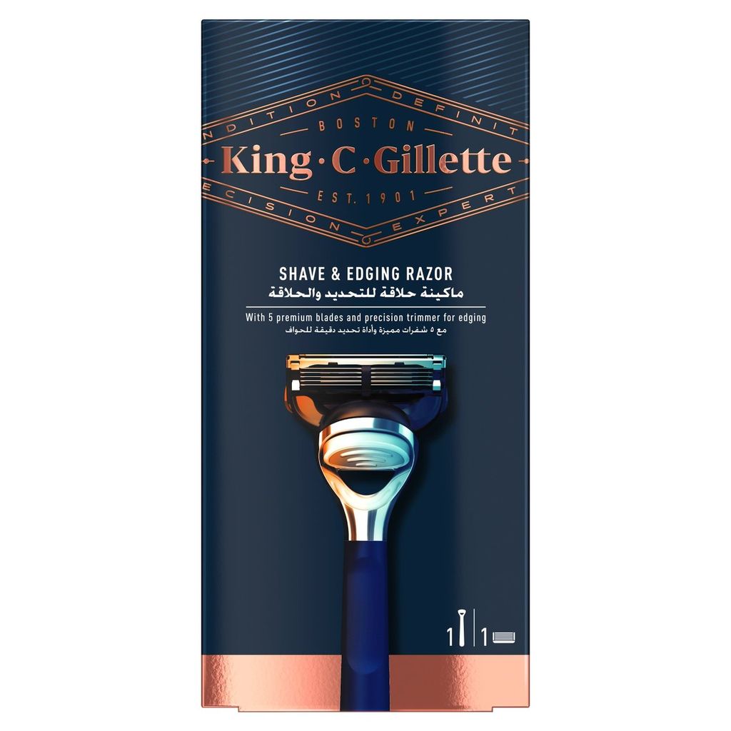 GILLETTE KING C MOD S&E RAZ BLUE CHR1UP