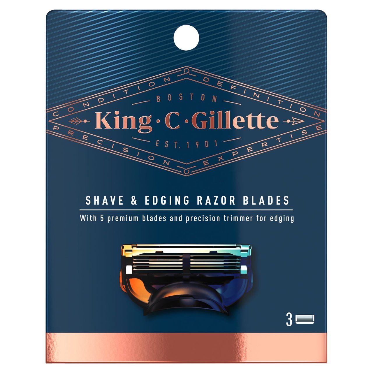 GILLETTE KING C608 S&E CARTS3CT TRIANGLE