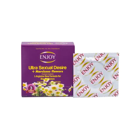 Enjoy Usd+Narcissus Flowers Condoms 3Pcs
