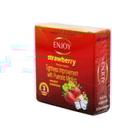 Enjoy Strawberry Premium Condoms 3Pcs